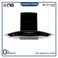 Nasgas KHD-300 Kitchen Hood 35inch Touch Panel Front top 5mm Tempered Glass On Installments