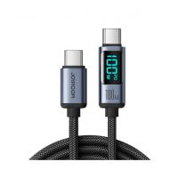 Joyroom 100W USB-C To USB-C LED Display Charging Cable 1.2M (S-S-CC100A16) - Non Installments - ISPK-0146