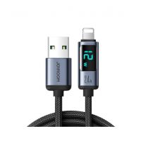 Joyroom 2.4A USB To Lighting LED Display Charging Cable 1.2M (S-AL012A16) - Non Installments - ISPK-0146