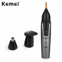 Kemei KM-312 3-in-1 Rechargeable Nose Eyebrow Ear Sideburns Hair Trimmer