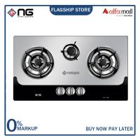 Nasgas DG-111 BK Steel Top Built In Hob Auto ignition On Installments 