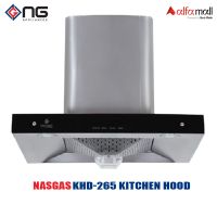 Nasgas KHD-265 Kitchen Hood 27 INCH Hand Sensor Touch button Front Tempered Glass Chimney On Installments