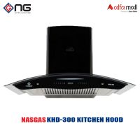 Nasgas KHD-300 Kitchen Hood 35inch Touch Panel Front top 5mm Tempered Glass Non Installments