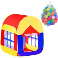 Big Tent House For Kids With 50 Soft Balls Tent Series Pop Up Pretend Play House