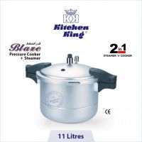 kitchen king Pressure Cooker+Steamer (Blaze) – 11 Liters