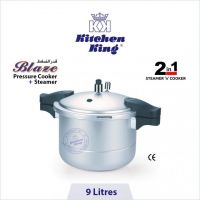 kitchen king Pressure Cooker+Steamer (Blaze) – 9 Liters