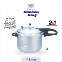 kitchen King Pressure Cooker+Steamer feast – 11 Liters