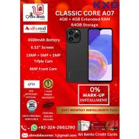 KXD CLASSIC CORE A07 (4GB + 4GB EXTENDED RAM & 64GB ROM) On Easy Monthly Installments By ALI's Mobile