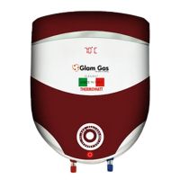 Glam Gas Semi-15 Semi-Instant Water Heater With Official Warranty Upto 12 Months Installment At 0% markup