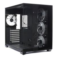 EASE EC124B Tempered Glass Gaming Case-Black On 12 Months Installments At 0% Markup