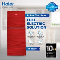 Haier HRF-216 EPR-EPB-EPC Refrigerator 7 Cubic Feet With Official Warranty On 12 Months Installments At 0% Markup