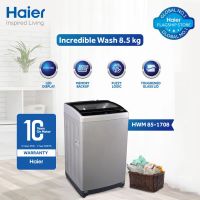 Haier HWM 85-1708 8.5Kg Top Load Fully Automatic Washing Machine With Official Warranty On 12 Months Installments At 0% Markup