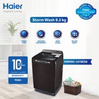 Haier HWM 95-1678ES8 9.5Kg Top Load Fully Automatic Washing Machine With Official Warranty On 12 Months Installments At 0% Markup