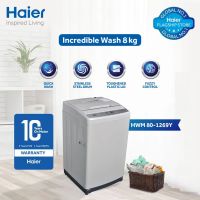 Haier HWM 80-1269Y 8Kg Top Load Fully Automatic Washing Machine With Official Warranty Upto 12 Months Installment At 0% markup