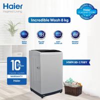 Haier HWM 80-1708Y 8Kg Top Load Fully Automatic Washing Machine With Official Warranty Upto 12 Months Installment At 0% markup