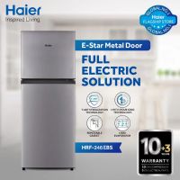 Haier HRF-246 EBS/EBD E-Star Refrigerator With 9 Cubic Feet Official Warranty On 12 Months Installments At 0% Markup
