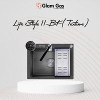 Glam Gas Lifestyle 11 BK Texture Built-In Sink Upto 12 Months Installment At 0% markup