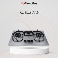 Glam Gas Food Book E-3 3 Burner Built In Hobs Stainless Steel Body Upto 12 Months Installment At 0% markup