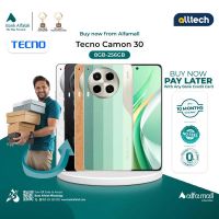 Tecno Camon 30 8GB-256GB | PTA Approved | 1 Year Warranty | Installment With Any Bank Credit Card Upto 10 Months | ALLTECH