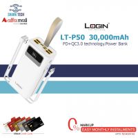 Login LT-P50 30000MAH PD+QC3.0 Fast Charging Supports 4 Cables Power Bank 