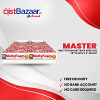 Master MoltyFoam Mattress | King Size 78*72 Inches – 6 Inch Thickness | Financing By Qist Bazaar