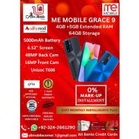 ME MOBILE GRACE 9 (4GB+5GB EXTENDED RAM & 64GB ROM) On Easy Monthly Installments By ALI's Mobile