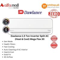 Dawlance 1.5 Ton Inverter Split AC (Heat & Cool) Mega Flex 30 | On Installments