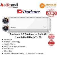 Dawlance  1.5 Ton Inverter Split AC (Heat & Cool) Mega T + 30 | On Installments