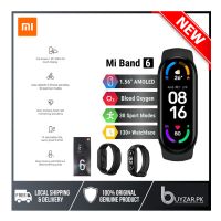 Original Mi Band 6 Smart Band 1.56 Inch AMOLED Screen Heart Rate Fitness Tracker Bluetooth 5 ATM Waterproof - ON INSTALLMENT - ON INSTALLMENT