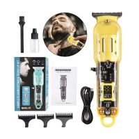 Multi-function Adjustable Hair Cutting Kit Rechargeable Hair Cut Machine With Lcd screen waterproof usb hair trimmer -  ON INSTALLMENT