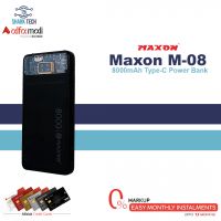Maxon M-08 8000mAh Type C Quick Charge Super Compatible Power Bank - Installment - SharkTech