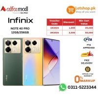 Infinix Note 40 Pro 4G 12GB RAM 256GB Storage | PTA Approved | 1 Year Official Warranty | On Installment 