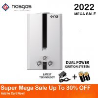 Nasgas 7 LITER DG-7L - Instant Water heater Super Model Dual Protection Device - Natural Gas Geyser Installments