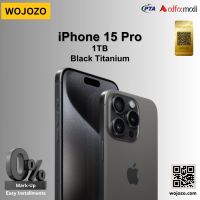 Apple iPhone 15 Pro 1TB Black Titanium Mercantile Warranty on Installments by WOJOZO
