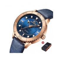 Naviforce Classic Leather  Ladies Watch Blue (NF-5020-1) - ISPK