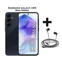 Samsung Galaxy A55 - 8GB RAM - 256GB ROM - Navy - (Installments) + Free Handsfree 