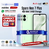 Sparx Neo 7 Plus | 4GB RAM | 64GB Storage | Installment | PTA Approved | 1 Year Warranty | The Original Bro Mobiles