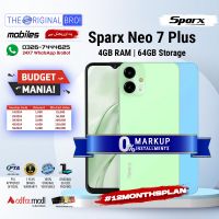Sparx Neo 7 Plus 4GB RAM 64GB Storage | PTA Approved | 1 Year Warranty | Installment - The Original Bro