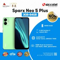 Sparx Neo 5 Plus 3GB-64GB | 1 Year Warranty | PTA Approved | Non Installment By Siccotel	