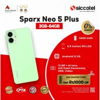 Sparx Neo 5 Plus 3GB-64GB  | 1 Year Warranty | PTA Approved | Monthly Installment By Siccotel Upto 12 Months