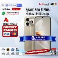 Sparx Neo 8 Plus | 4GB RAM | 64GB Storage | Installment | PTA Approved | 1 Year Warranty | The Original Bro Mobiles