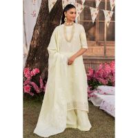 Cross Stitch 3 Pcs Embroidered Jacquard Unstitched lawn Dainty Dove
