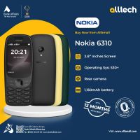 Nokia 6310 (2021) | 1 Year Warranty | PTA Approved | Monthly Installments By ALLTECH upto 12 Months