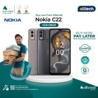  Nokia C22 4GB-128GB | PTA Approved | 1 Year Warranty | Installment With Any Bank Credit Card Upto 10 Months | ALLTECH