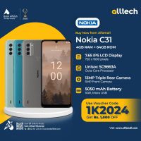 Nokia C31 4GB-64GB | 1 Year Warranty | PTA Approved | Monthly Installments By ALLTECH Upto 12 Months