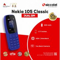 Nokia 105 Classic | 1 Year Warranty | PTA Approved | Monthly Installment By Siccotel Upto 12 Months