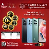 Redmi Note 12 8GB RAM 128GB Storage | Installments Upto 12 Months - The Game Changer