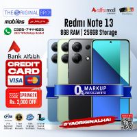 Redmi Note 13 | 8GB RAM | 256GB Storage | 12 Months Installment | PTA Approved | 1 Year Warranty | The Original Bro Mobiles