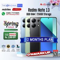 Redmi Note 13 | 8GB RAM | 256GB Storage | PTA Approved (Official) | 1 Year Warranty | Installments Upto 12 Months - The Original Bro Mobiles