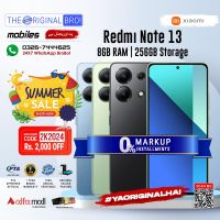 Redmi Note 13 8GB RAM 256GB Storage | PTA Approved | 1 Year Warranty | Installments - The Original Bro